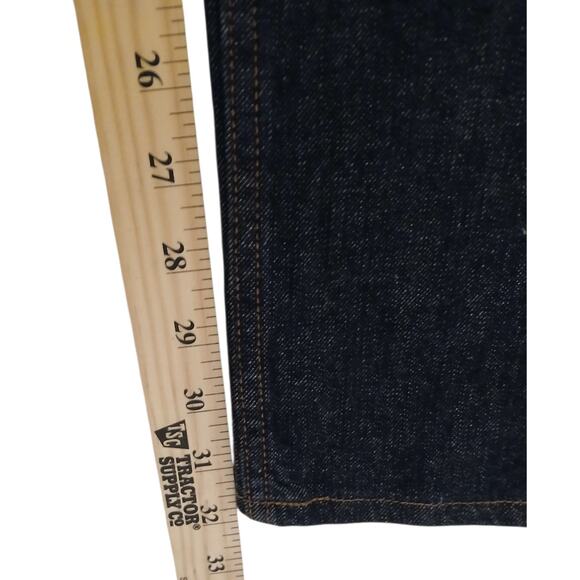 40 Grit by Duluth Trading Mens Jeans 28x32 Dark Wash Blue Denim Standard Fit - Picture 5 of 12